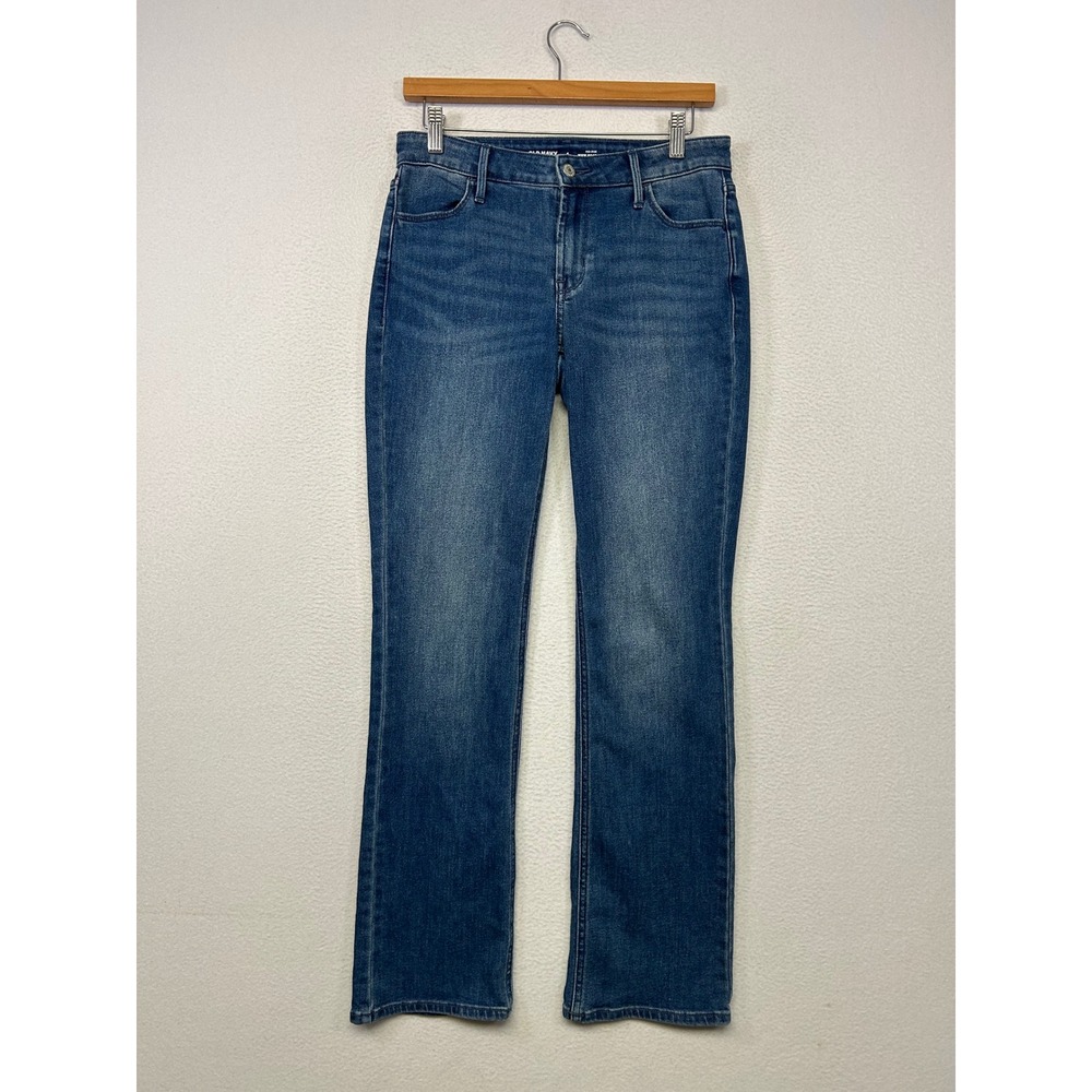 Classic Casual Old Navy Women 4 Blue Wow Boot-Cut Mid-Rise Stretch Denim Jeans